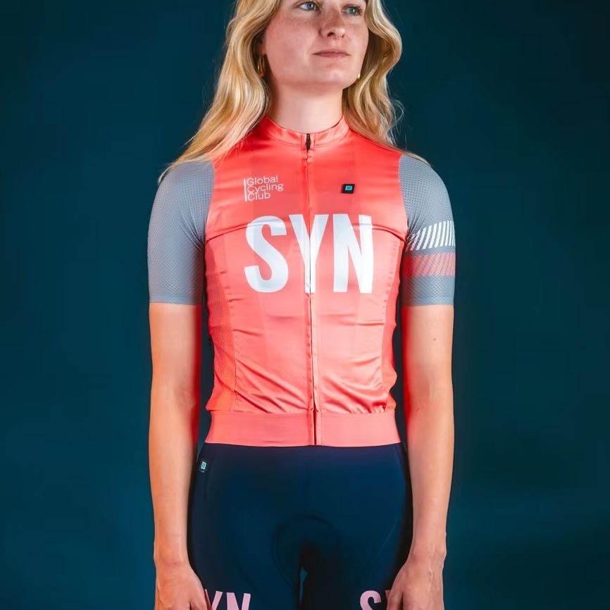 Cycling Commuter Clothing - Syn Pink Short Sleeve Jersey Women