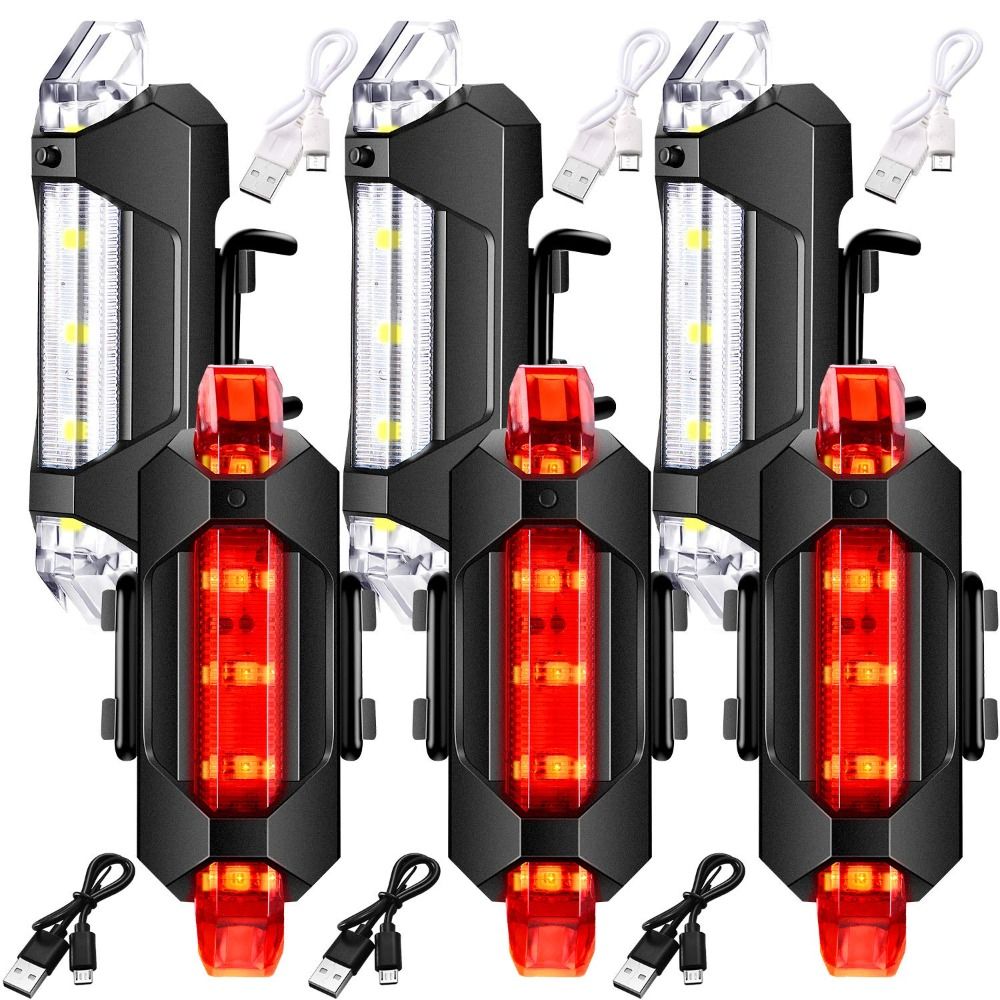 Cycling In City - Rear Bicycle Light USB Rechargeable Bike