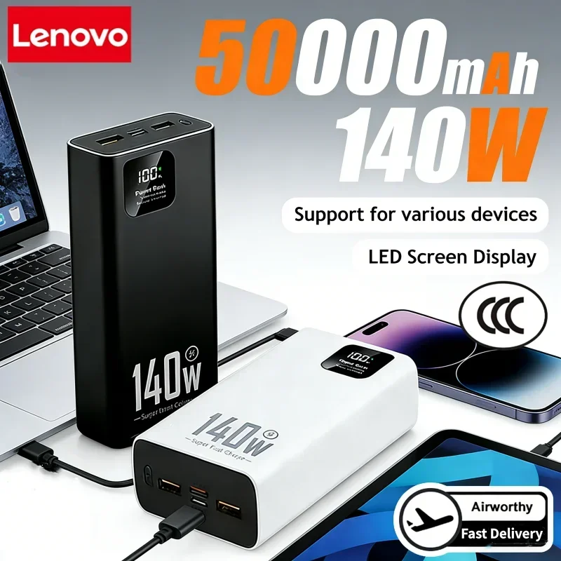 Lenovo 140W 500000mAh Ultra Ca - Usb Charger Dynamo ulasan dan harga