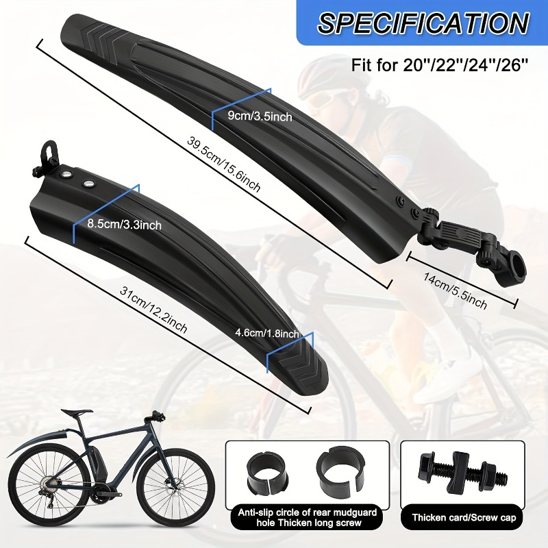 1Set Bike Mudguard Set Bicycle - Fender Mudguard Set ulasan dan harga