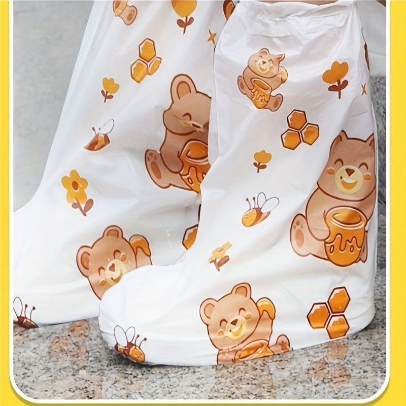 10pc Bear Cartoon Printed Shoe - Cycling Shoes For Commute ulasan dan harga