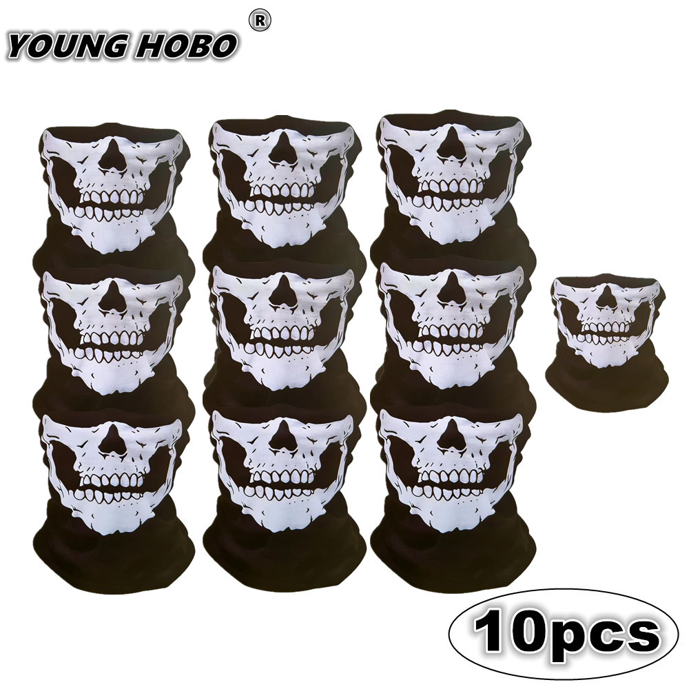 10pcs Skull Seamless Windproof - Cycling Loop ulasan dan harga