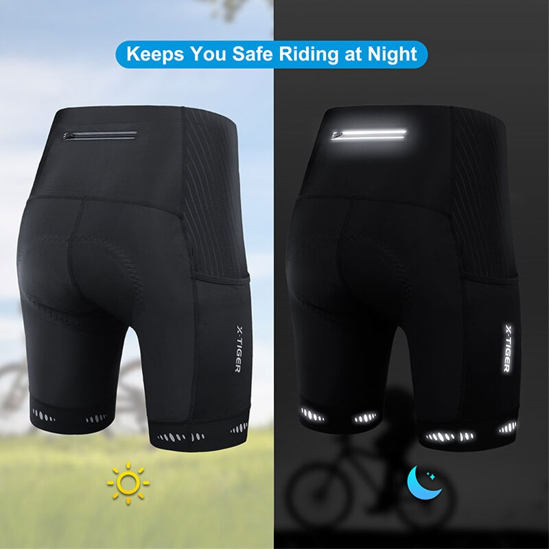 X-TIGER Men Cycling Shorts wit - Cycling Commuter Pants ulasan dan harga