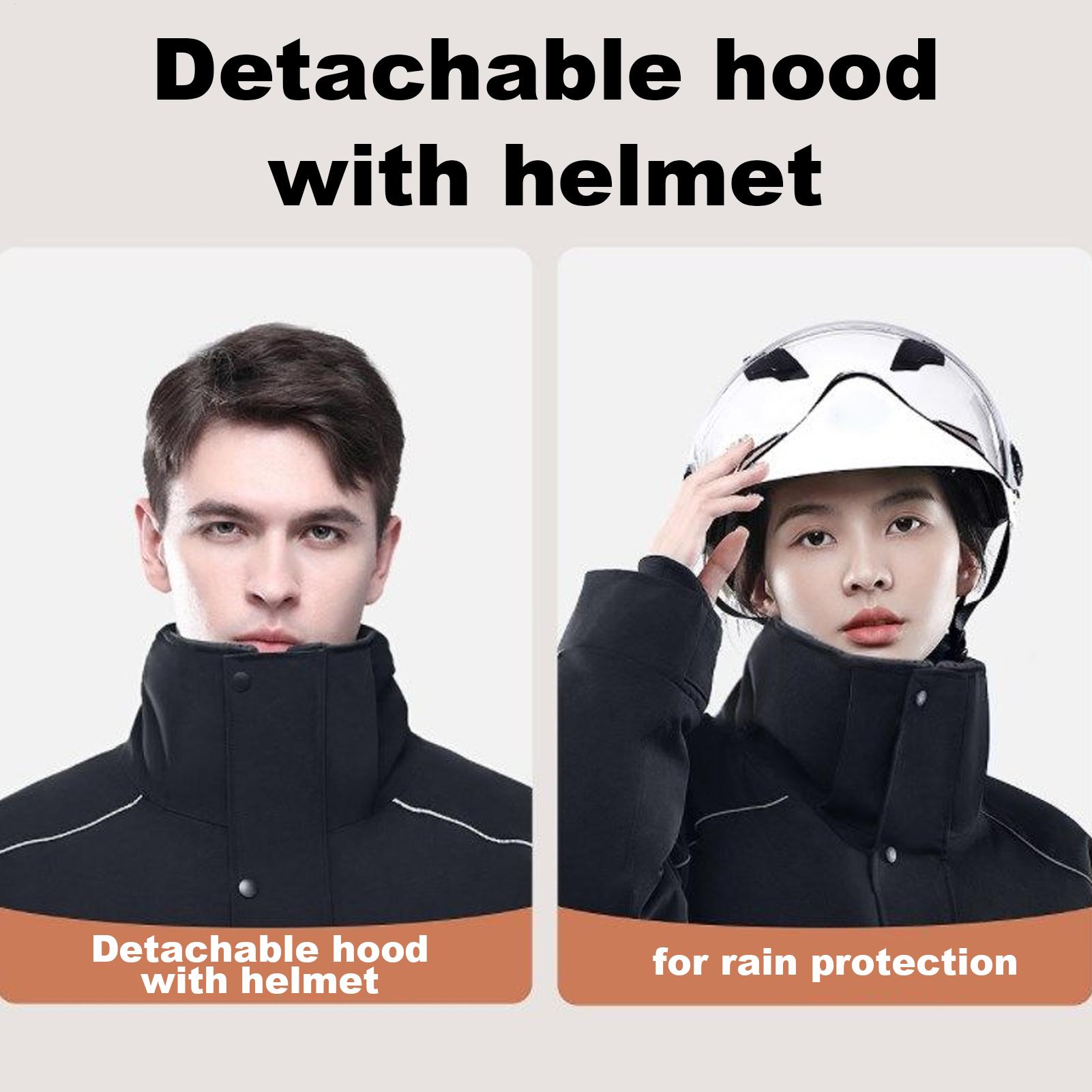 Motorcycle Winter Jacket 4-Poc - Winter Cycling Commute ulasan dan harga
