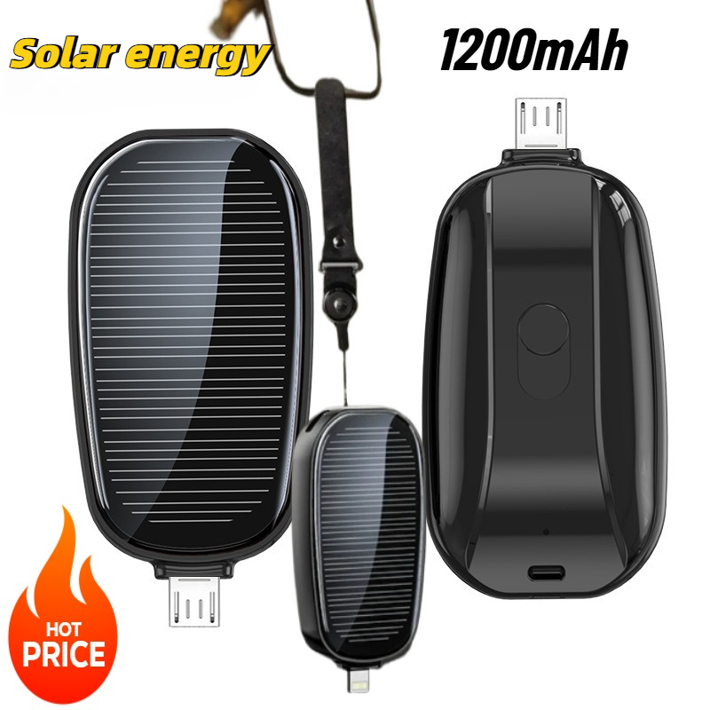 1200mAh Solar Mini Power Bank  - Usb Charger Dynamo ulasan dan harga