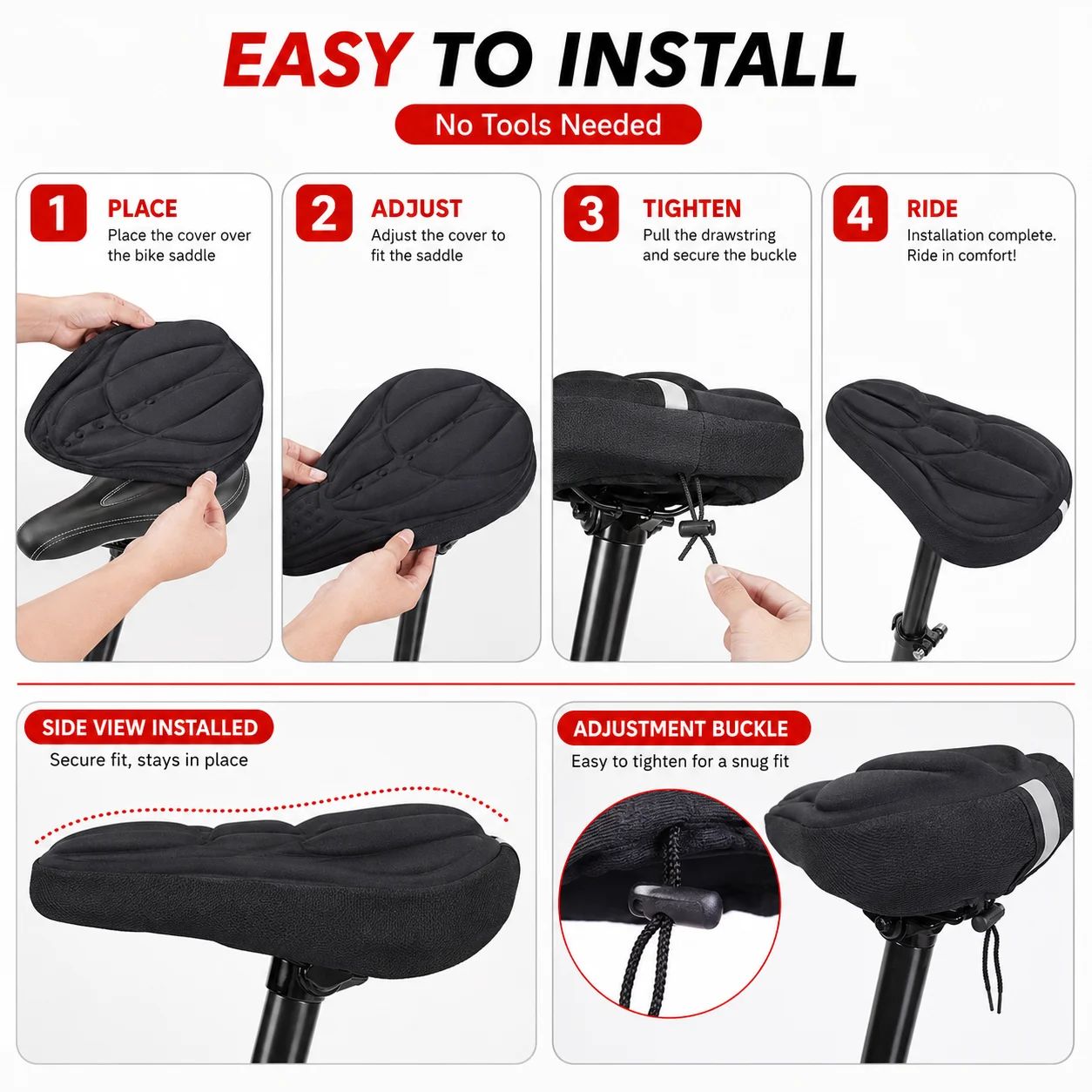 3D Soft Foam Padded Bicycle Sa - Commuting By Bike ulasan dan harga