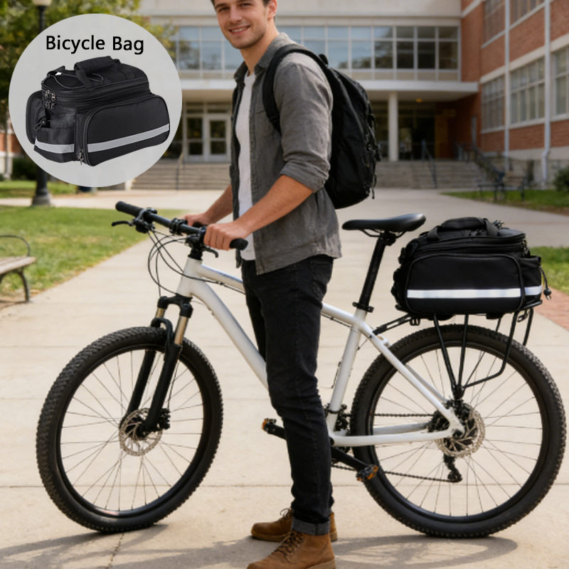 1pcs Bicycle Trunk Bag Bike Re - Cycling Commute In Rain ulasan dan harga