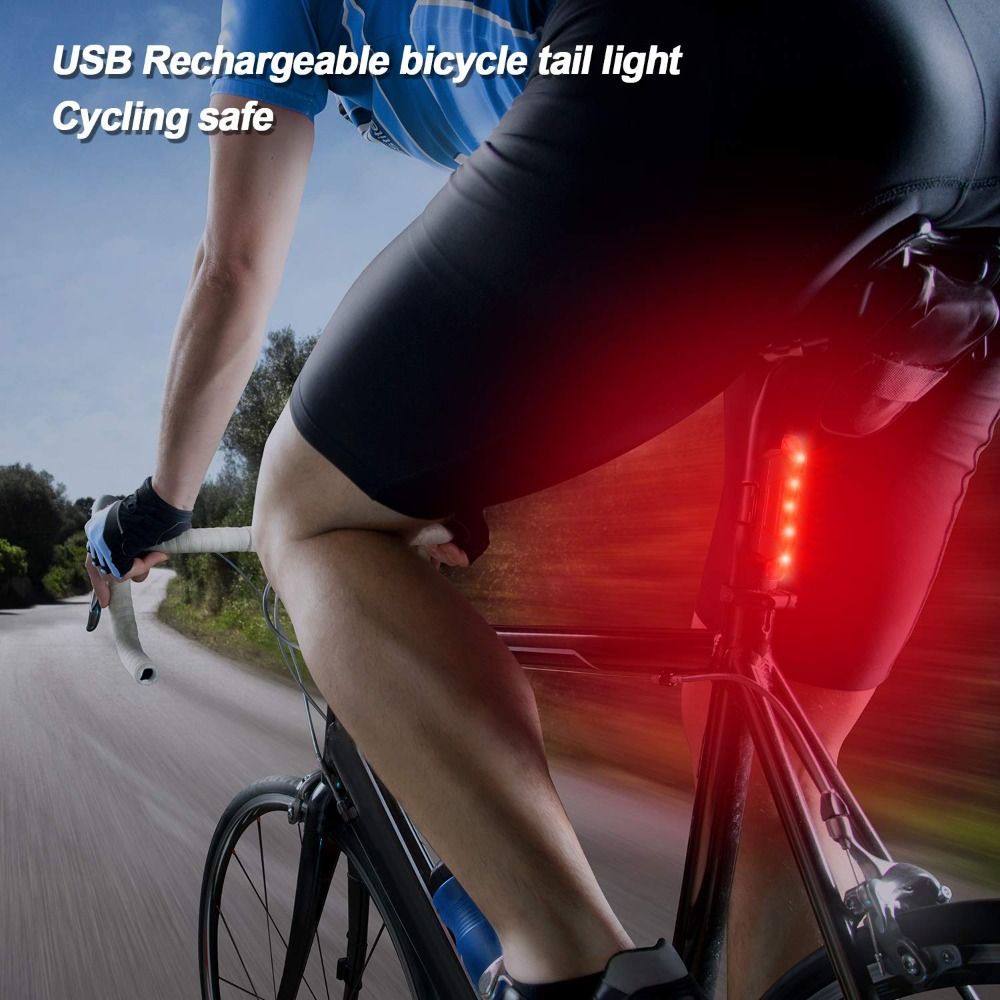 Rear Bicycle Light USB Recharg - Cycling In City ulasan dan harga