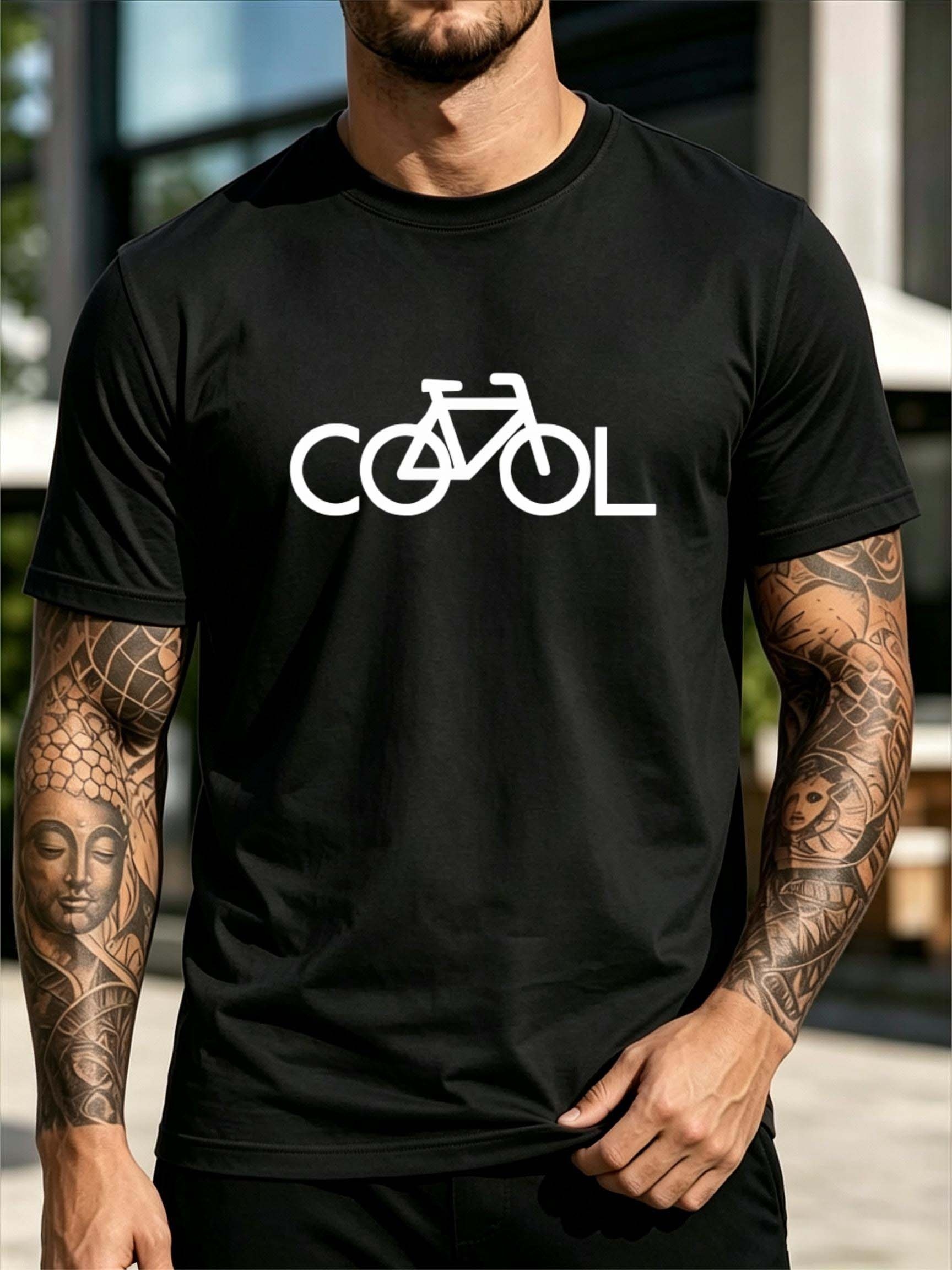 Men's Round Neck Short-Sleeve  - Cycling In City ulasan dan harga