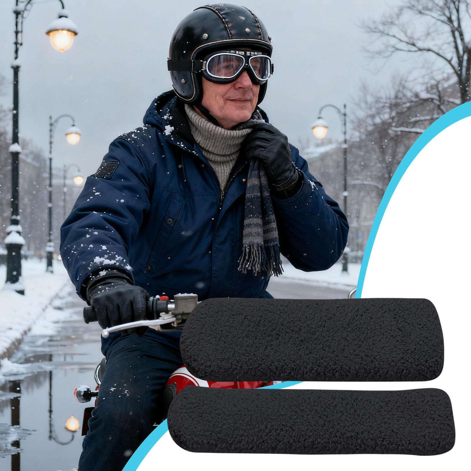 Motorcycle Handlebar Covers St - Winter Cycling Commute ulasan dan harga