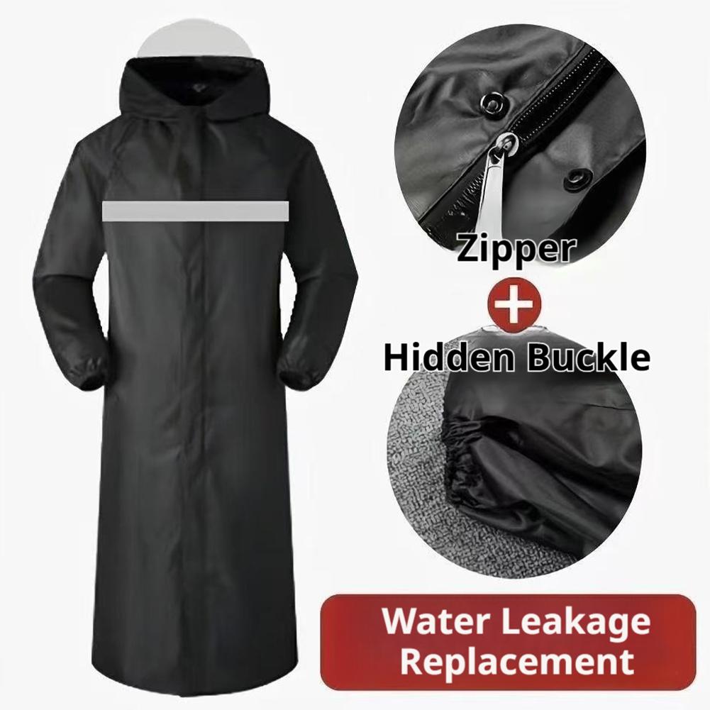 Waterproof Hooded Rain Poncho, - Cycling Commute In Rain ulasan dan harga