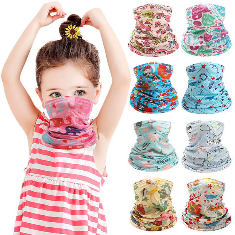 Kids Neck Cover Cute Ice Silk  - Cycling Loop ulasan dan harga